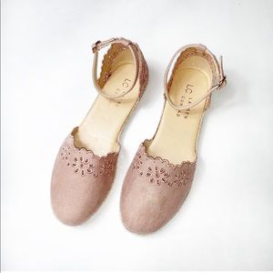 NIB Lauren Conrad Bubble Gum Mauve Espadrille